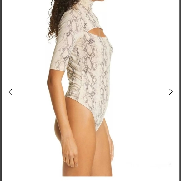 JONATHAN SIMKHAI  Haze Snake Print   Bodysuit Size XS NWOT - Picture 7 of 8